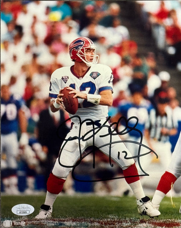 Jim Kelly Autographed 8x10 Football Photo (JSA)