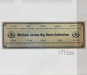 Michael Jordan Big Shots Retirement Photo With Signed Floor Piece #137/230 (UDA)