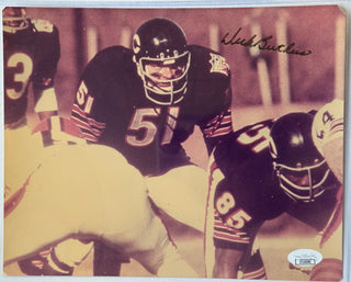 Dick Butkus Autographed Bears 8x10 Football Photo (JSA)