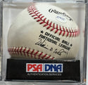 Barry Bonds Autographed Official National League Baseball (PSA) NM-MT 8