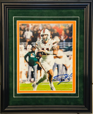 Carson Beck Autographed Miami Hurricanes 8x10 Framed Photo