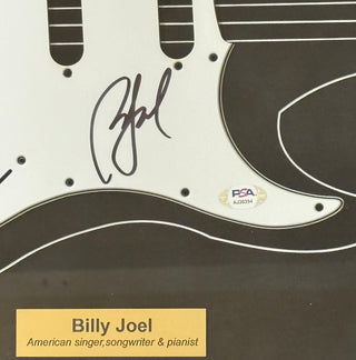 Billy Joel autographed framed guitar pickguard (PSA)