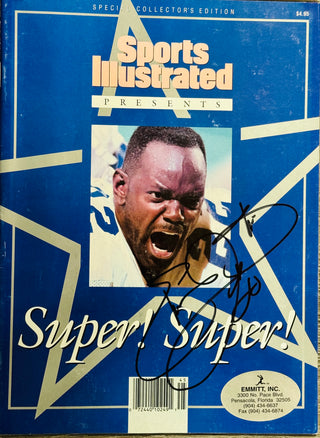 Emmitt Smith Signed Sports Illustrated Magazine February 4 1994