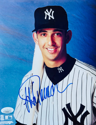 Jorge Posada Autographed Yankees 8x10 Photo (JSA)
