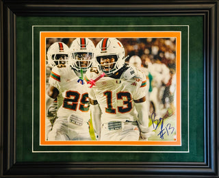 Bryce Fitzgerald Autographed Miami Hurricanes 8x10 Framed Photo