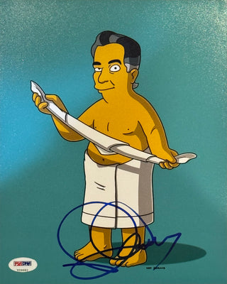 Placido Domingo The Simpsons Autographed 8x10 Celebrity Photo (PSA)