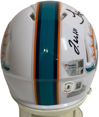 Tua Tagovailoa Jaylen Waddle Tyreek Hill Signed Speed Mini Helmet (BGS/Fanatics)