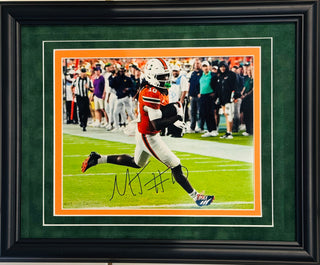 Malachi Toney Autographed Miami Hurricanes 8x10 Framed Photo