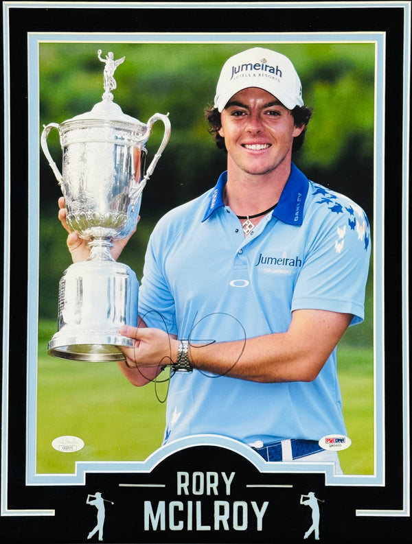 Rory Mcilroy Autographed 11x14 Framed Golf Photo (JSA)