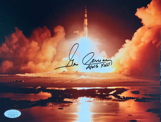 Gene Cernan Astronaut Autographed 8x10 NASA Photo (JSA)