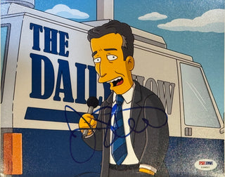 Jon Stewart The Simpsons Autographed 8x10 Celebrity Photo (PSA)