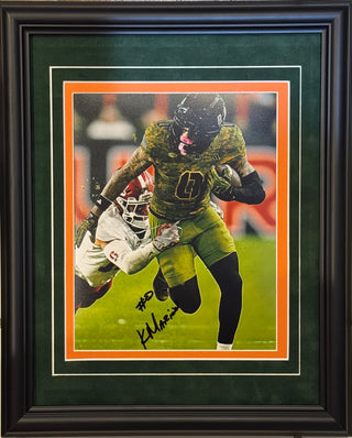 Keelan Marion Autographed Miami Hurricanes 8x10 Framed Photo