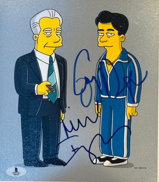 Michael  Imperioli Joe Pantoliano The Simpsons Signed 8x10 Celebrity Photo (Beckett)