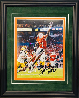 CJ Daniels Autographed Miami Hurricanes 8x10 Framed Photo