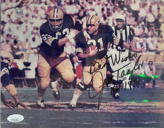 Jim Taylor Autographed Packers 8x10 Football Photo (JSA)