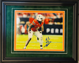 Mohamed Toure Autographed Miami Hurricanes 8x10 Framed Photo