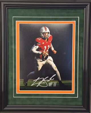 Carson Beck Autographed Miami Hurricanes 8x10 Framed Photo