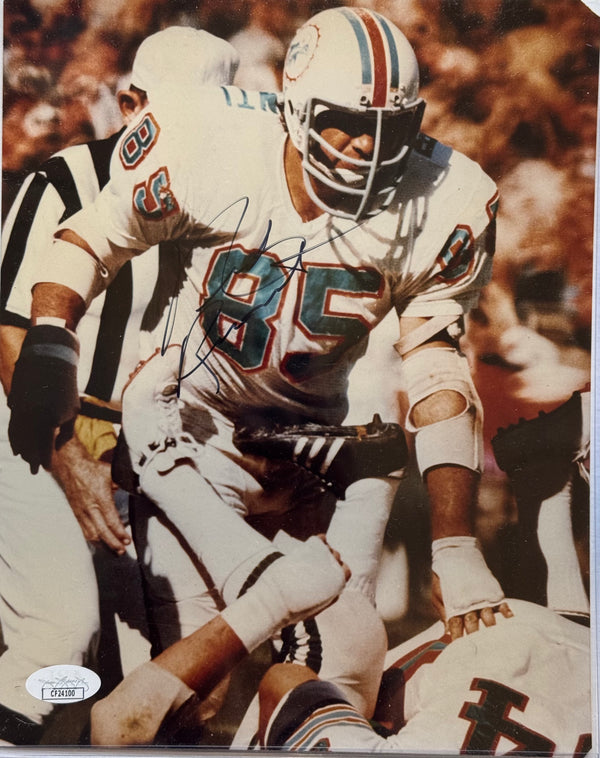 Nick Buoniconti Autographed Dolphins 8x10 Football Photo (JSA)