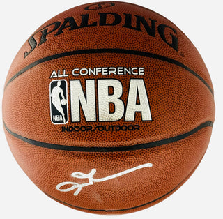 Allen Iverson Autographed Spalding All Conference Basketball (JSA)