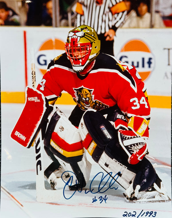 John Vanbiesbrouck Signed Panthers 11x14 Photo #202/1993