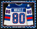 1980 US Olympic Hockey Team Signed Miracle on Ice Framed Jersey (Beckett)