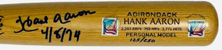 Hank Aaron Autographed Adirondack Bat #125/250 (JSA)