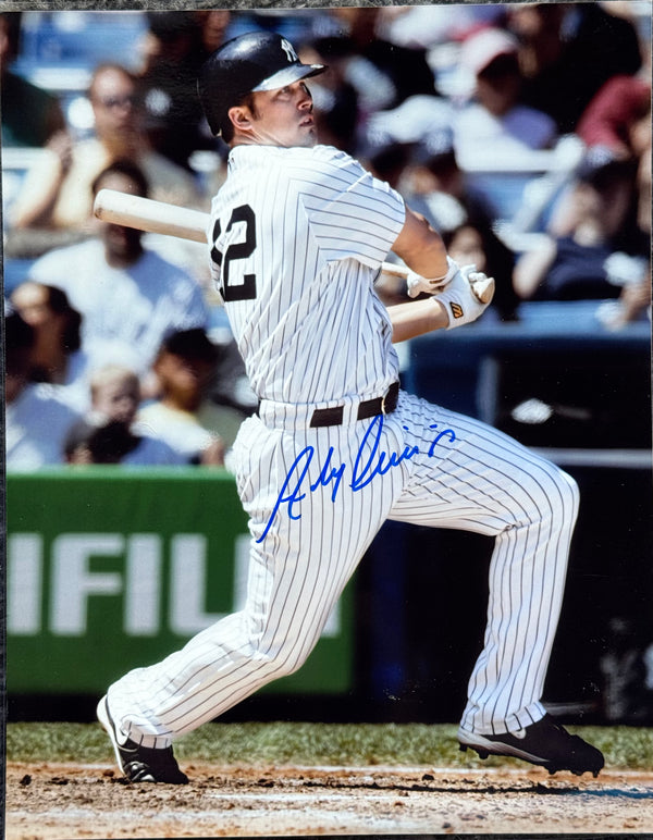 Andy Phillips Autographed Yankees 8x10 Baseball Photo