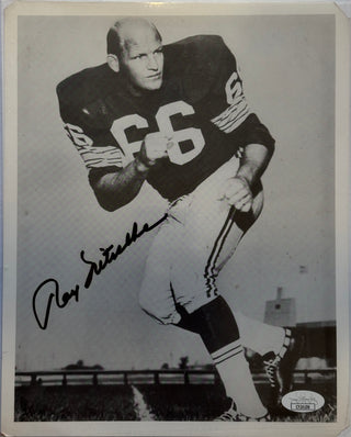 Ray Nitschke Autographed Packers 8x10 Football Photo (JSA)