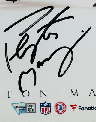 Peyton Manning Autographed 16x20 Framed Football Photo (Fanatics)