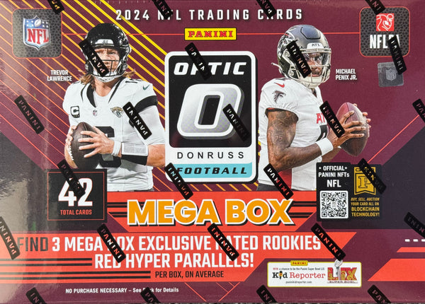 2024 Panini Donruss Optic NFL Hobby Mega Box (Exclusive Red Hyper Parallels)