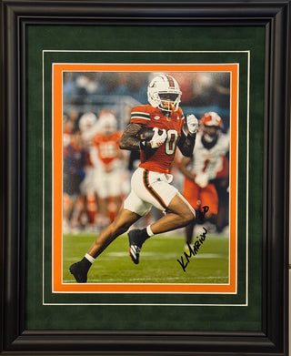 Keelan Marion Autographed Miami Hurricanes 8x10 Framed Photo
