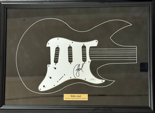 Billy Joel autographed framed guitar pickguard (PSA)