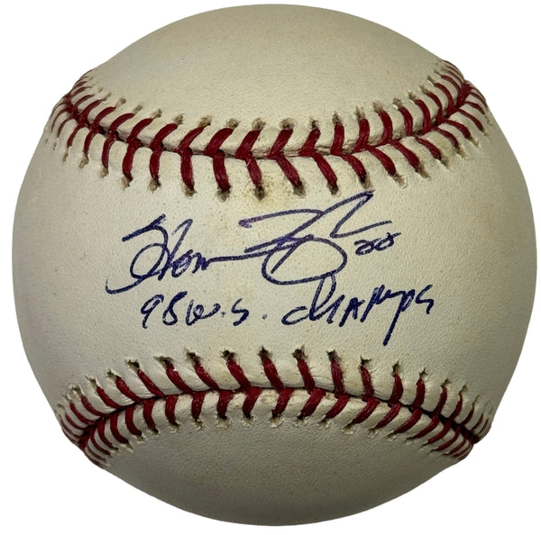 Homer Bush Autographed Official Major League Baseball (JSA) | Hollywood