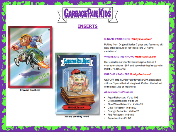 Garbage Pail Kids Chrome Series 7 Hobby Box