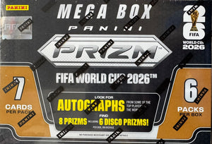 2026 Panini Prizm FIFA World Cup Soccer Mega Hobby Box
