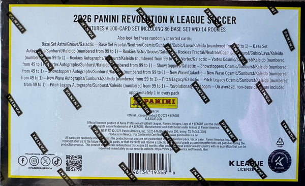 2026 Panini Revolution K League Soccer Hobby Box