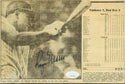 Roger Maris Autographed Framed Newspaper (JSA)