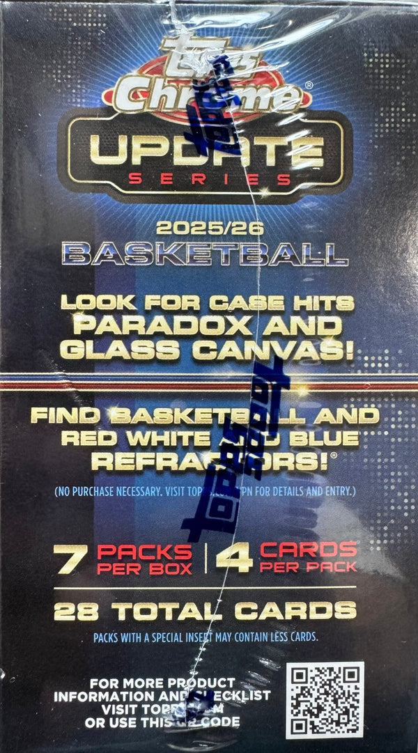 2025-26 Topps Chrome Update Series Basketball Blaster Box