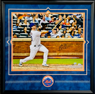 Pete Alonso Autographed 16x20 Baseball Framed Photo (MLB & Fanatics)