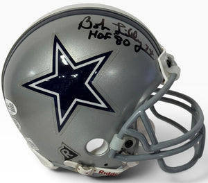 Bob Lilly Autographed Dallas Cowboys Mini Helmet (JSA)