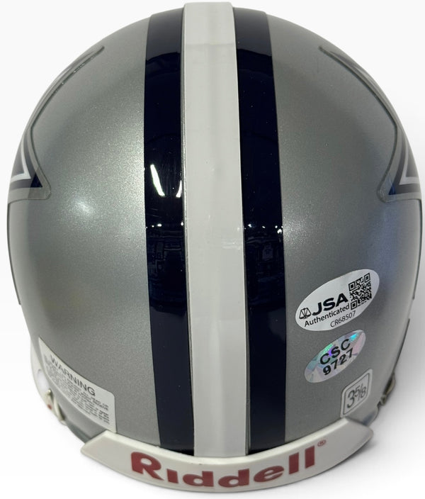 Bob Lilly Autographed Dallas Cowboys Mini Helmet (JSA)