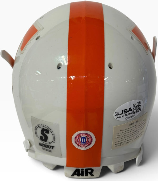 Peyton Manning Autographed Tennessee Volunteers Schutt Mini Helmet (JSA)