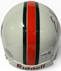 Ed Reed Autographed Miami Hurricanes Mini Helmet (JSA)