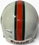 Edgerrin James Autographed Hurricanes Mini Helmet (JSA)