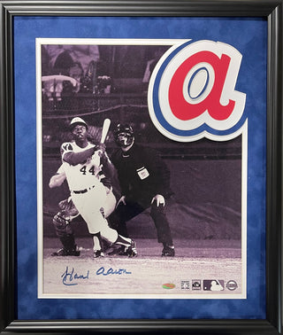 Hank Aaron Autographed Framed 12x15 Photo (Steiner)