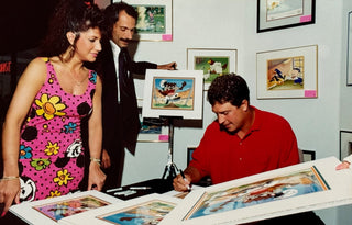 Dan Marino Autographed "Touchdown Taz" Sericel Warner Bros Co. 1992 L.E. 51/125
