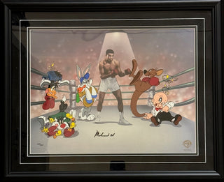 Muhammad Ali Signed "The Greatest" L.E. Cel 220 /350  Warner Bros. Animation Art 1996