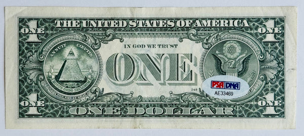 Richard Petty Autographed Dollar Bill (PSA)