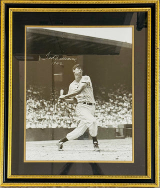 Ted Williams Autographed Framed 16x20 Photo (Grand Slam)