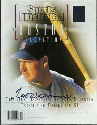 Ted Williams Signed Sports Illustrated October 6 1997 Boston Collection (Green Diamond)